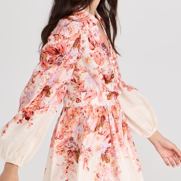 Zimmermann Devi Plunge Mini Dress AU 3. US Size 10 BNWT - Picture 13 of 15